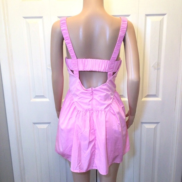 TCEC Women's Bubblegum Pink Athletic Active Romper Dress Size Large - Picture 5 of 10